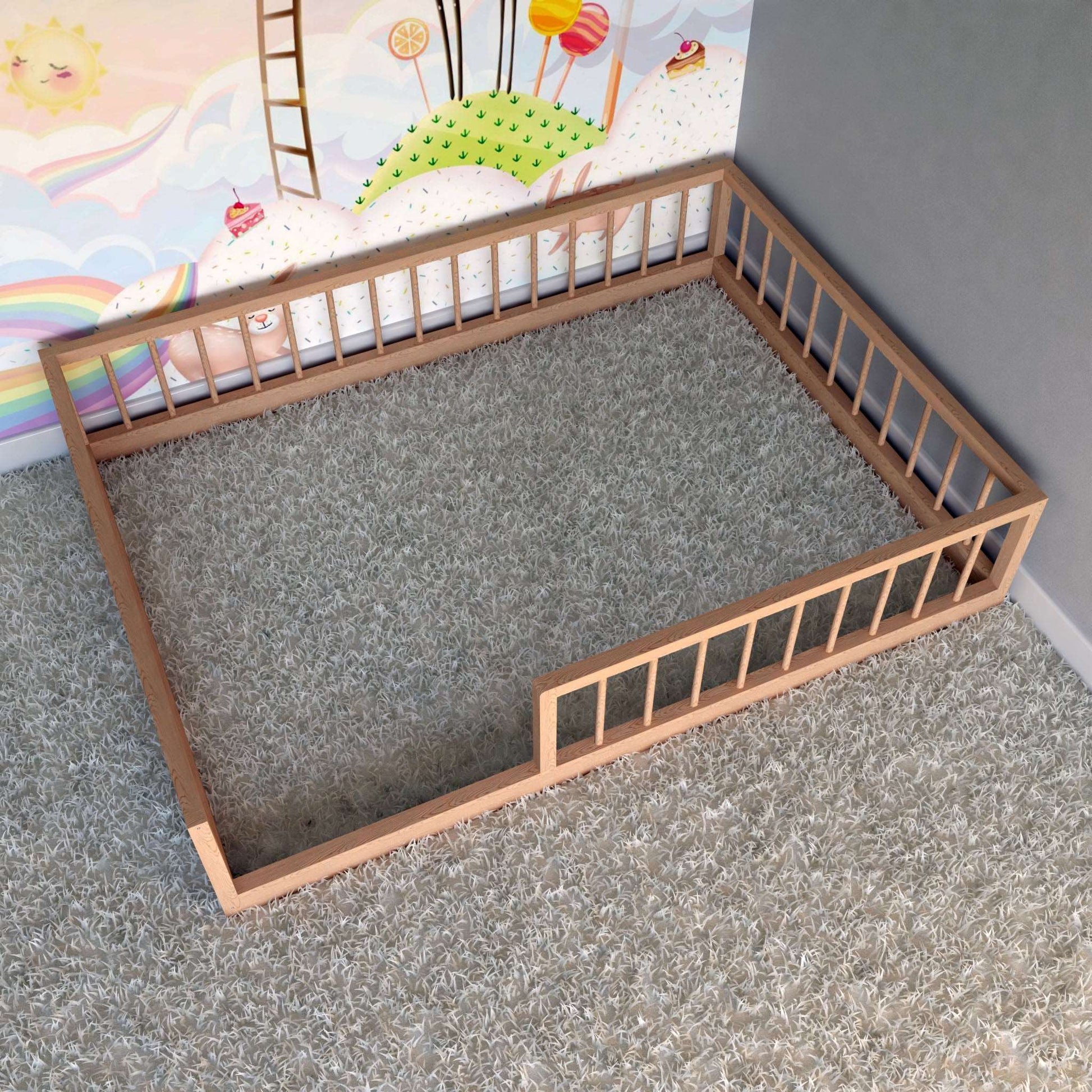 DIY, PDF, Montessori Floor Bed Plans, US Full Size