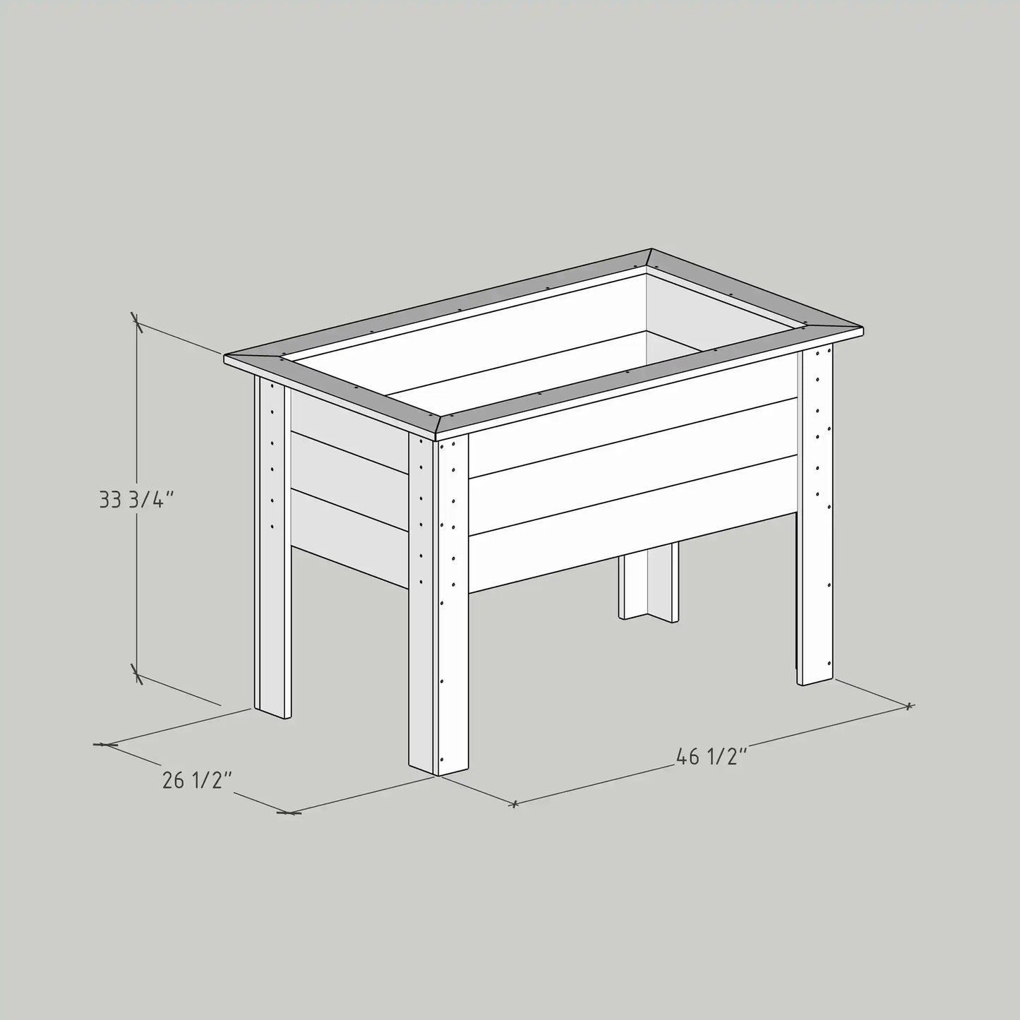 DIY Raised Planter Box Plans (PDF)