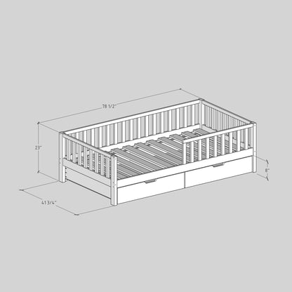 DIY, PDF, Twin Bed Plans, US Twin Size