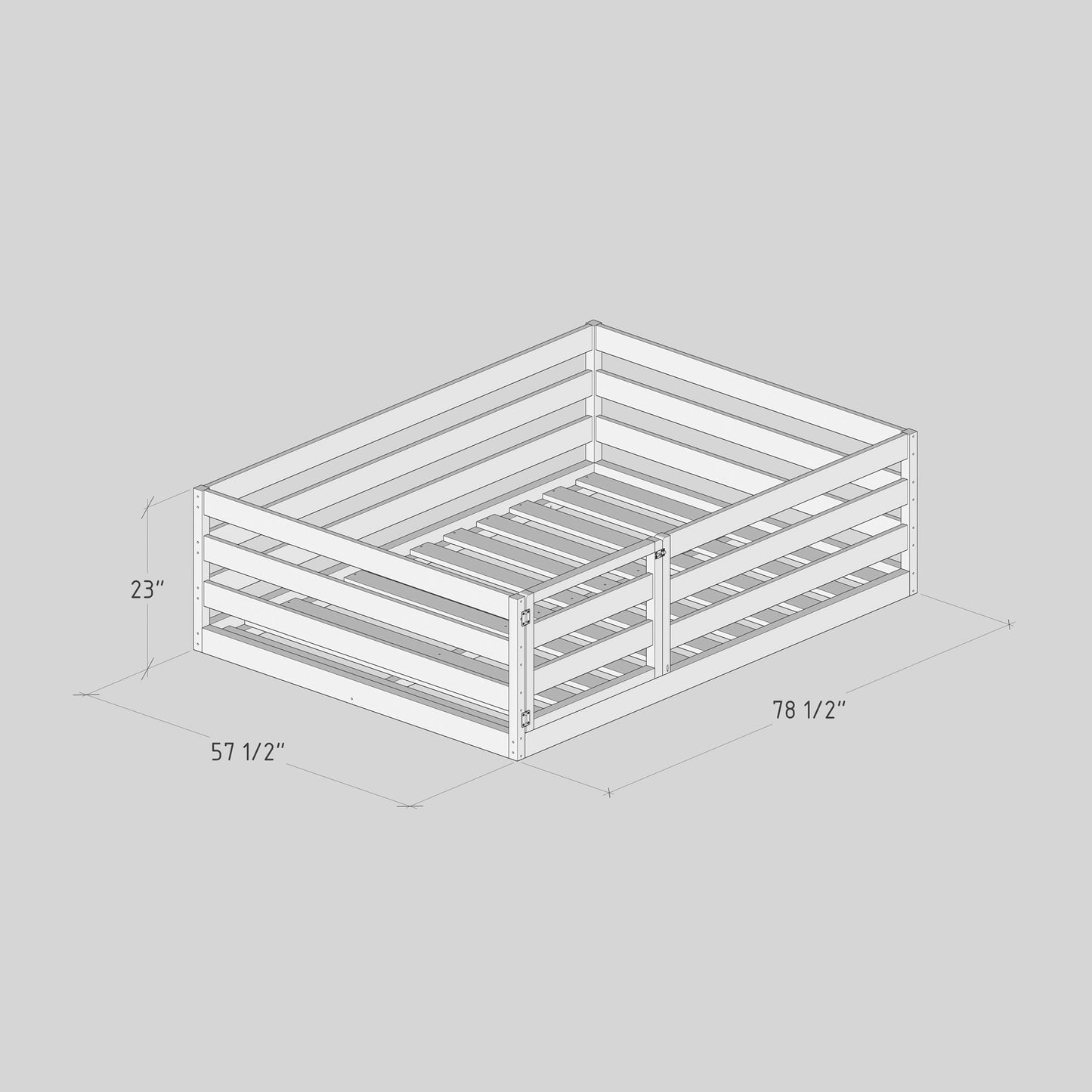 DIY, PDF, Montessori Floor Bed Plans, US Full Size