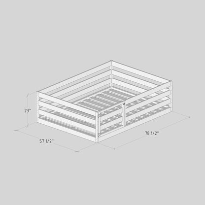 DIY, PDF, Montessori Floor Bed Plans, US Full Size