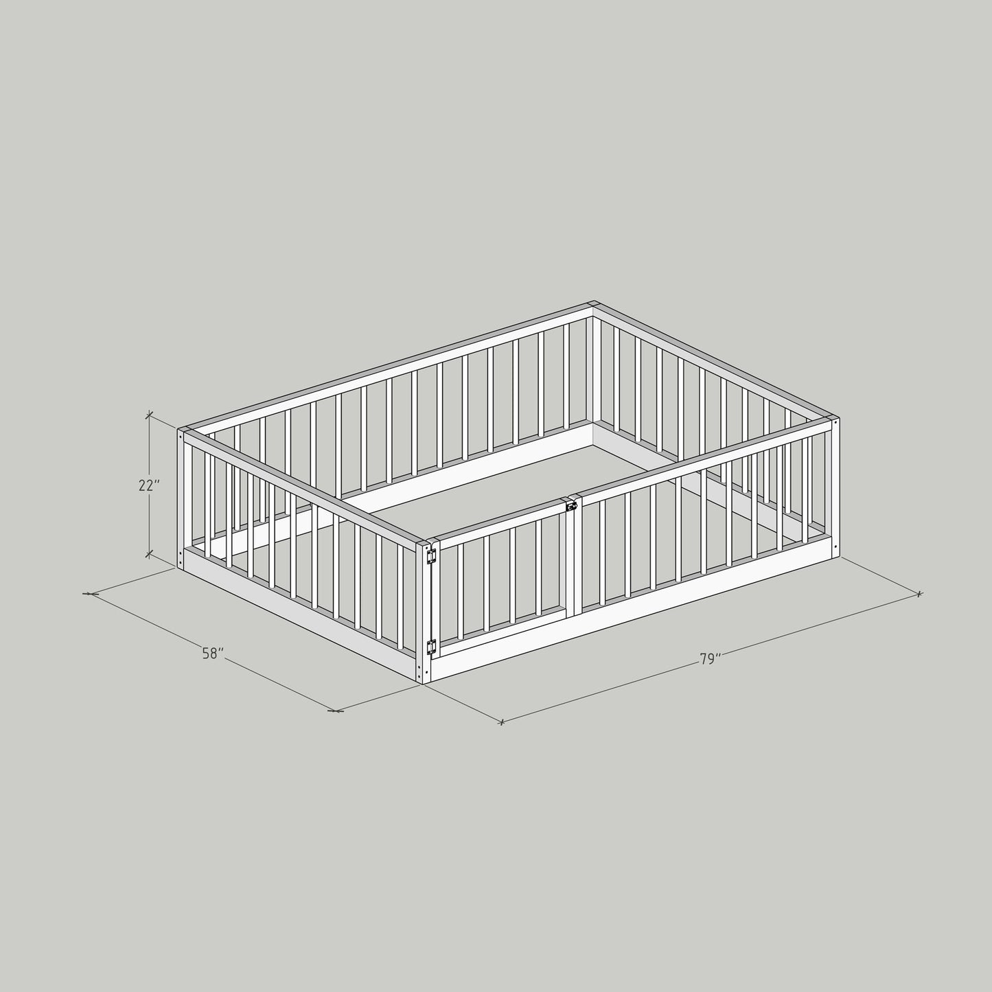 DIY, PDF, Montessori Floor Bed Plans, US Full Size