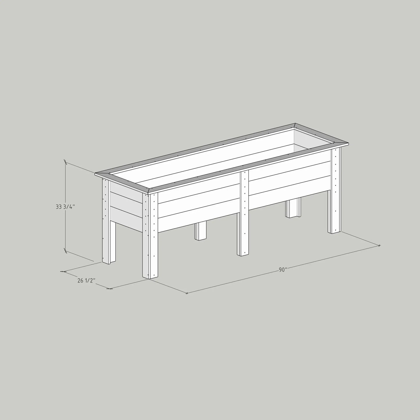 DIY Raised Planter Box Plans (PDF)