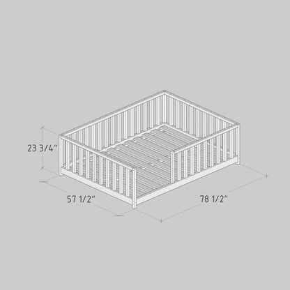 DIY, PDF, Montessori Floor Bed Plans, US Full Size