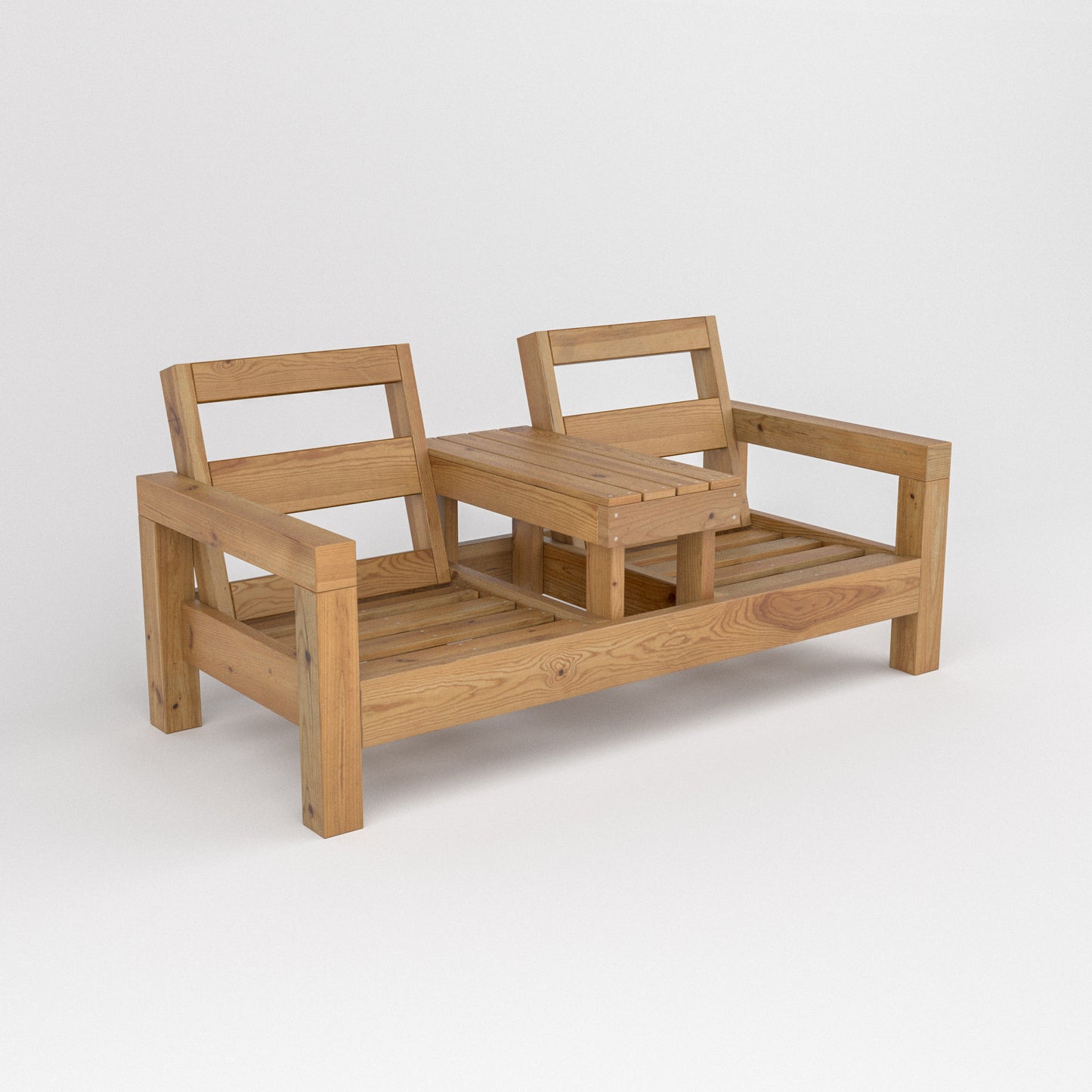 DIY, PDF, Double Chair Bench Plans