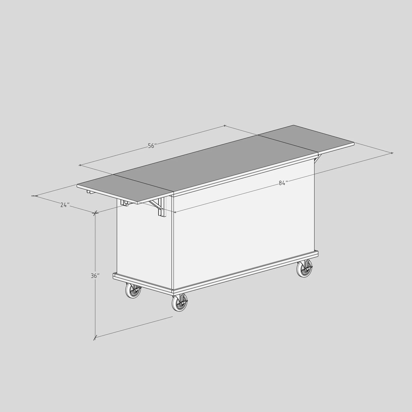DIY Coffee Cart Plans – Build Your Own Collapsible Mobile & Espresso Bar Cart | Instant PDF Download