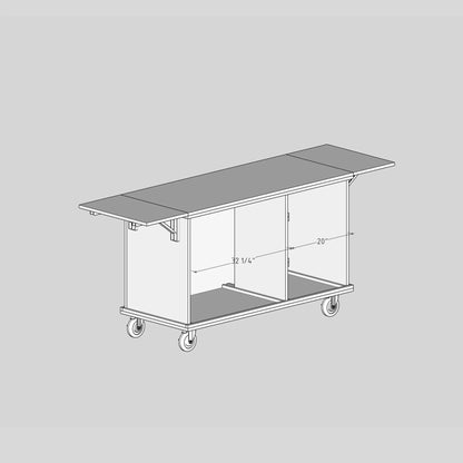DIY Coffee Cart Plans – Build Your Own Collapsible Mobile & Espresso Bar Cart | Instant PDF Download